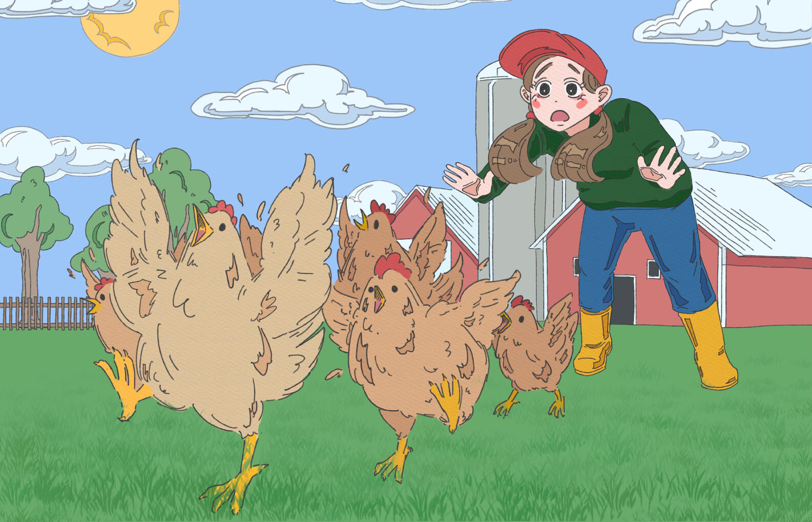 Chickens on the loose!